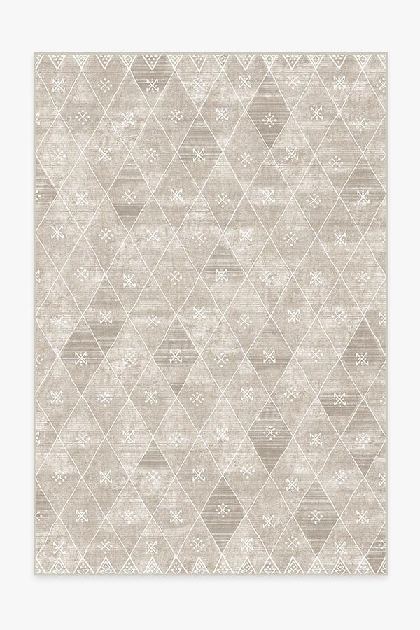 Kavi Diamond Silver Tufted Rug Ruggable
