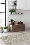 Mickey Trellis Ash Grey Rug | Ruggable