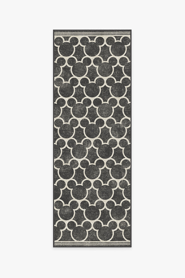 Black Mickey Mouse Louis Vuitton Runner Rug in 2023