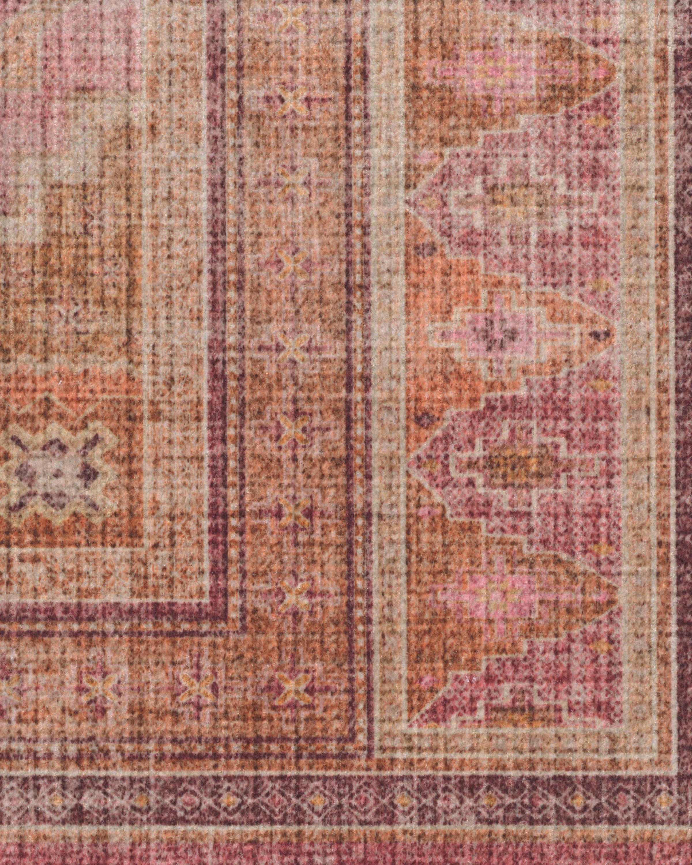 Rayne Pink & Orange Rug Ruggable