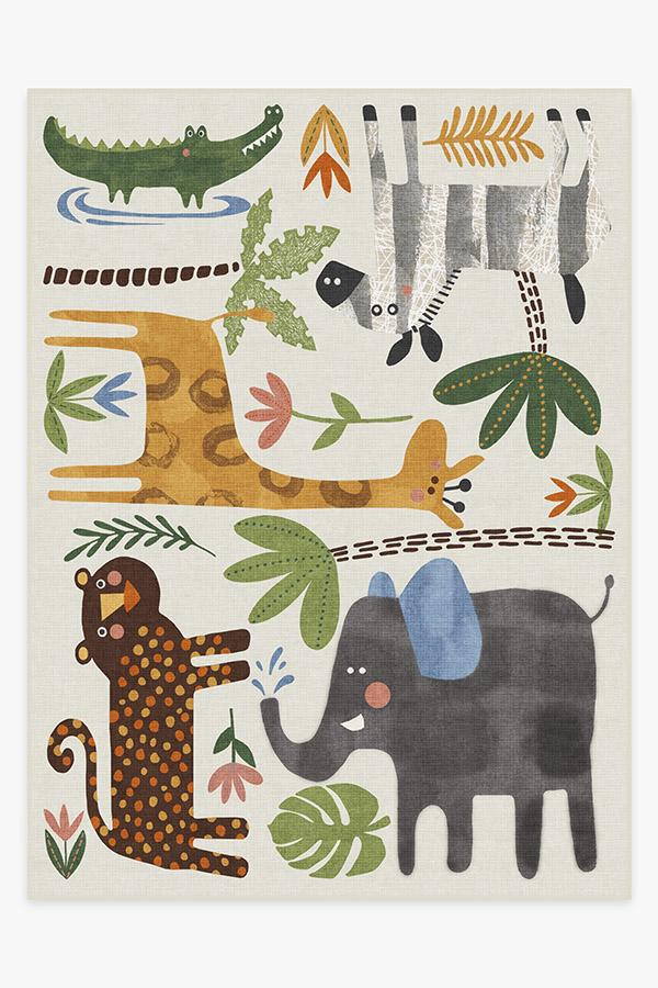 Mainstays Kids Woodland Creatures Bath Rug, Multicolor, 30 x 20 