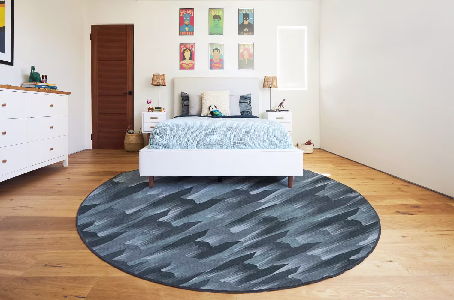 Machine washable rug in a kids or child or teenagers room