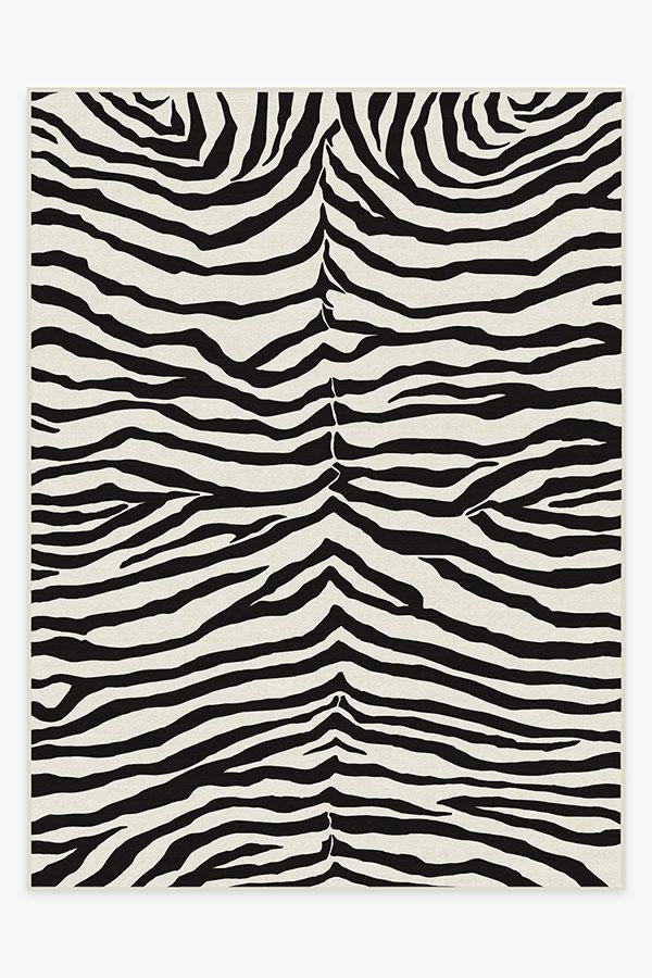 Zebra Black Rug