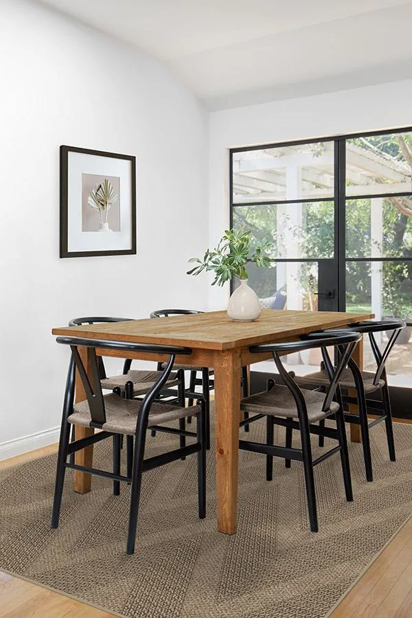 Chevron Braid Sand ReJute Rug Ruggable