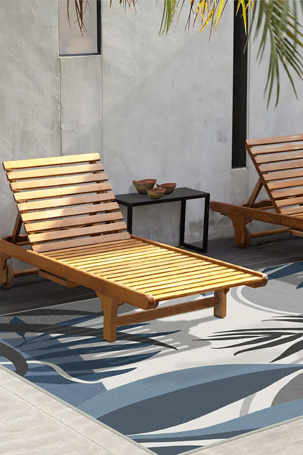 Outdoor Tulum Ivory Blue Rug Ruggable