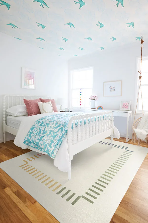 The Home Edit Marlowe Ivory Rainbow Rug Ruggable