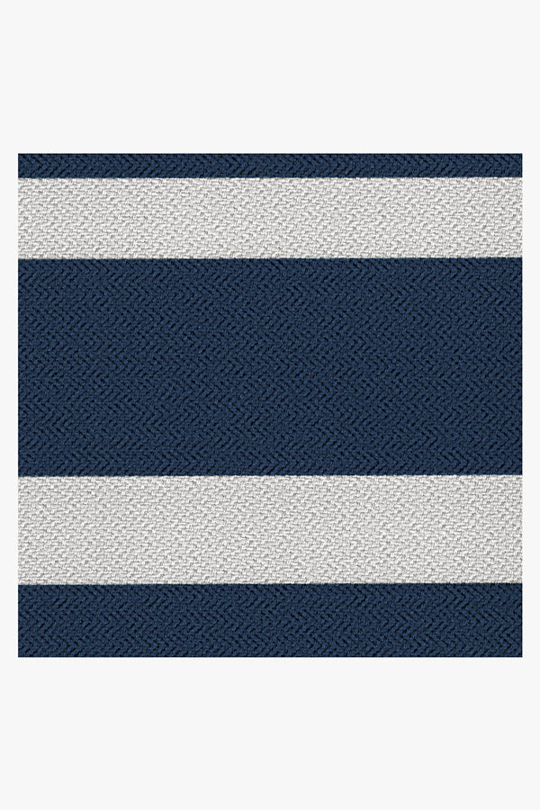 Navy/French Blue Stripe Indoor Outdoor Rug - 2x3 – Simpler Pleasures