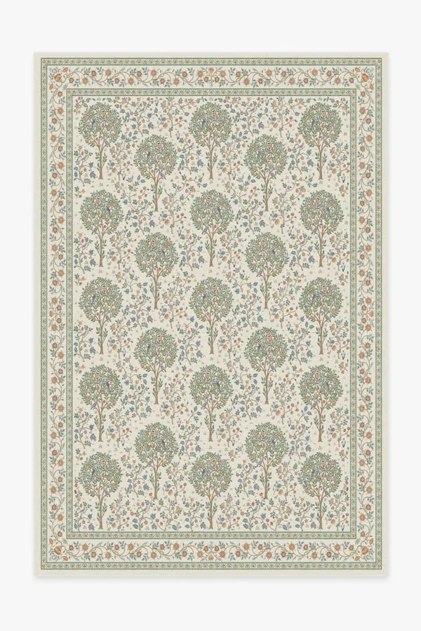 Morris & Co. Kelmscott Tree Green Tufted Rug Ruggable