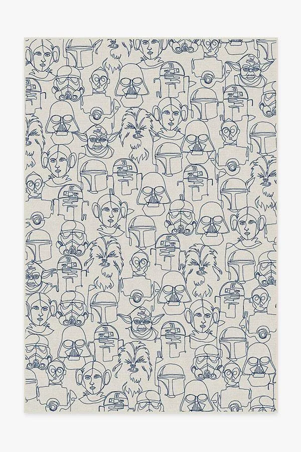 The Saga Delft Blue Rug Ruggable