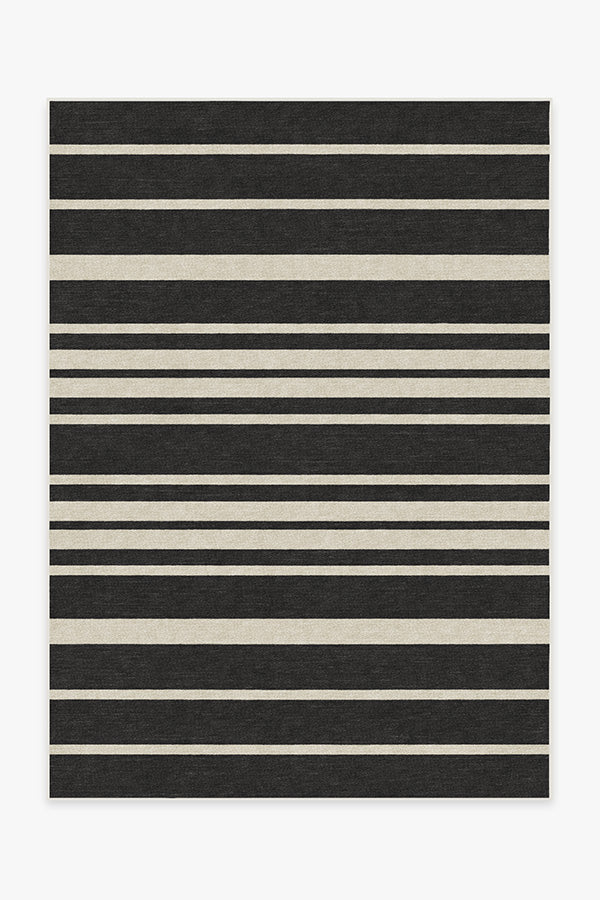 Chaya Stripe Black Rug Ruggable