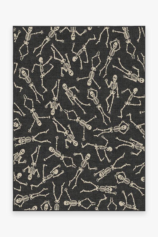 Bone Dance Black Rug | Ruggable