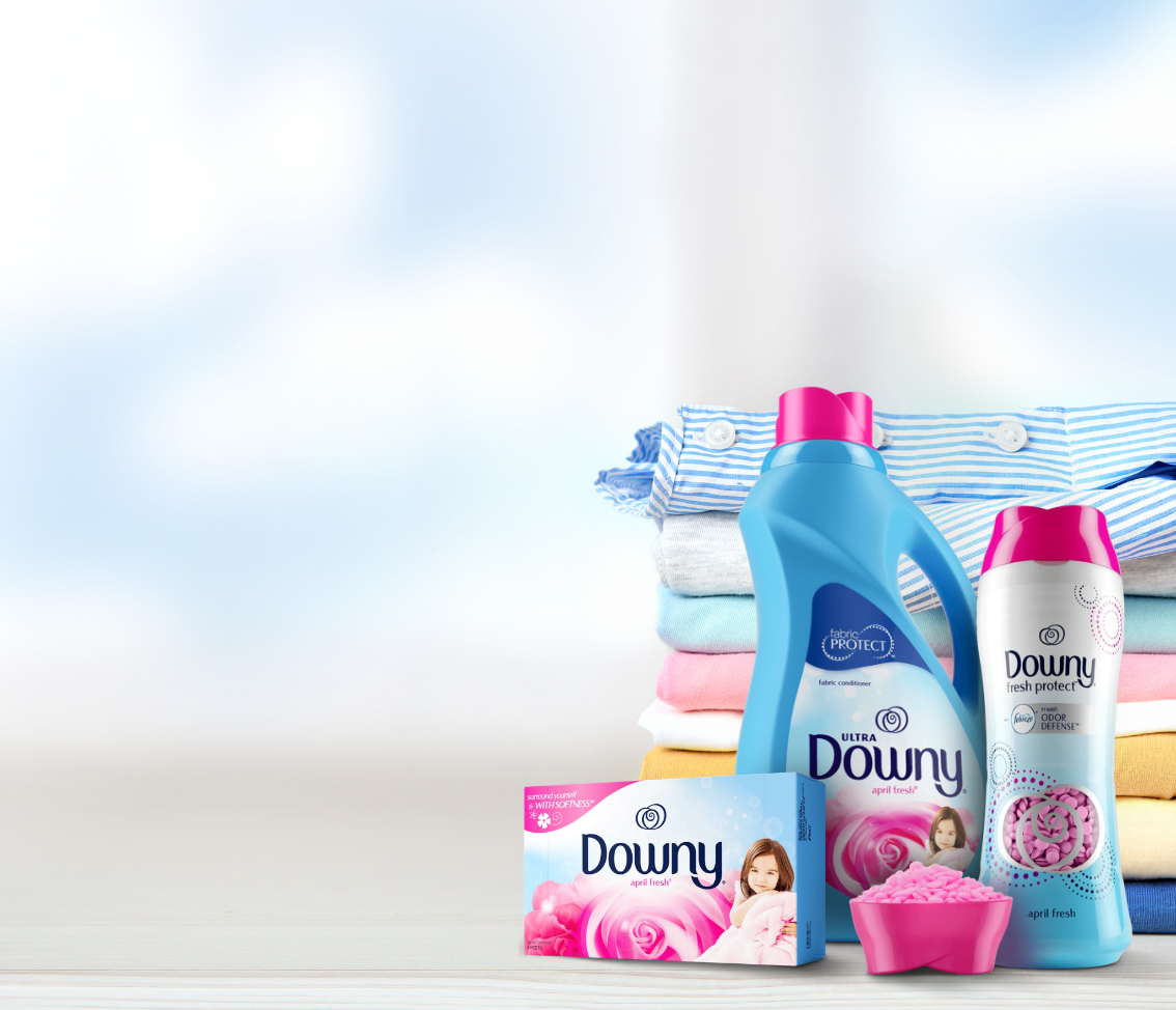 Fabric Softeners, Dryer Sheets, Scent Beads and Tips Downy