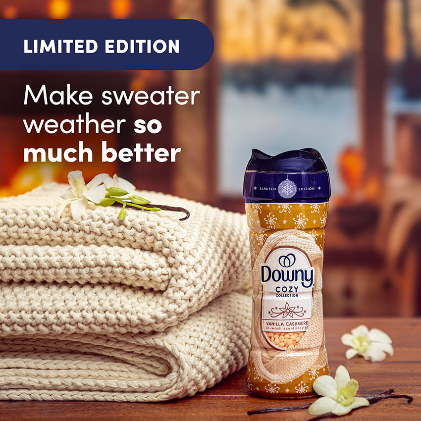 Pearly Dew rich WHITE Super Maximum ポーチ付 Downy Cozy Collection Scent Beads - Vanilla Cashmere