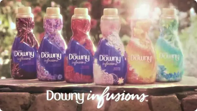 Downy Infusions Fabric Conditioners with touch activated fragrances in 2012