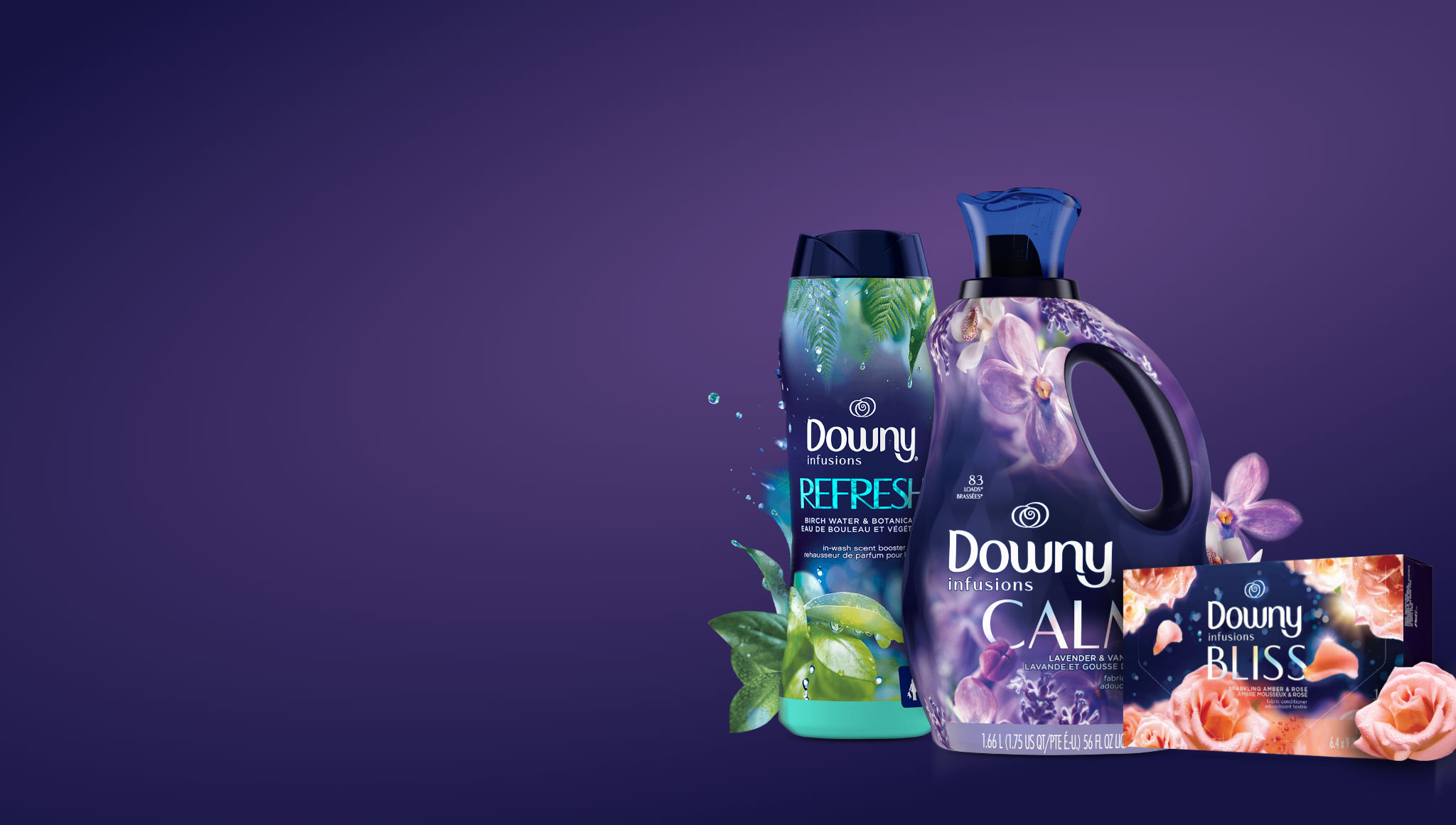 Downy Infusions Fabric Softeners, Dryer Sheets & Beads