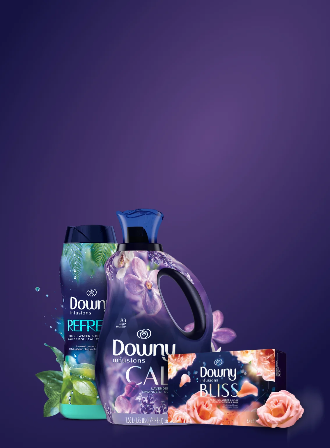 Downy infusions, for clothes that smell as comforting as they feel. View all products.