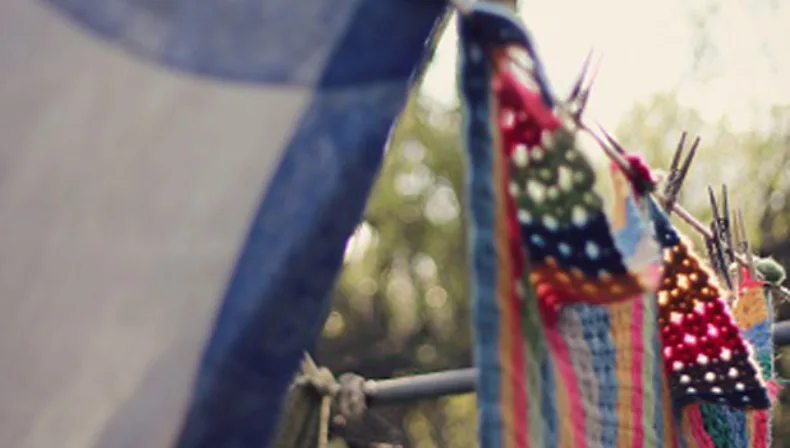 Line drying is a great way to dry any blankets that can’t be machine dried.