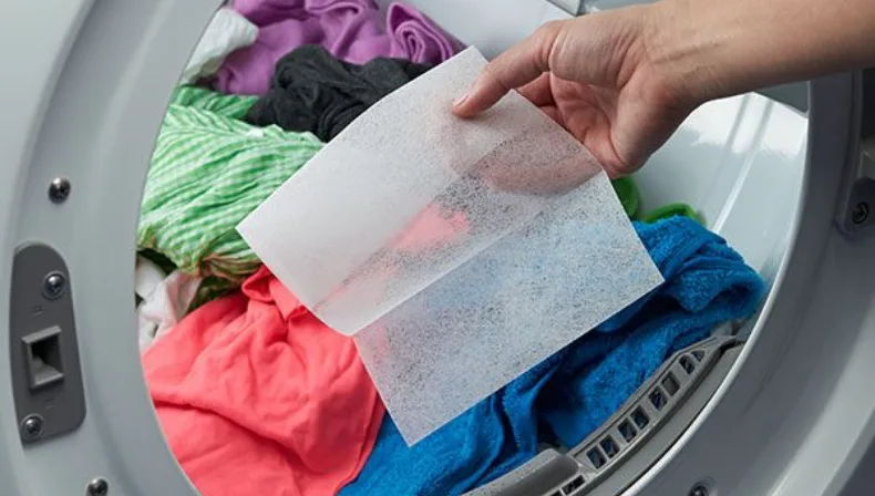 Use a Downy Dryer Sheet to fight static and add freshness.