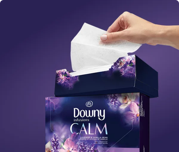 Downy Infusions Calm Scent Fabric Softener Dryer Sheets | Downy