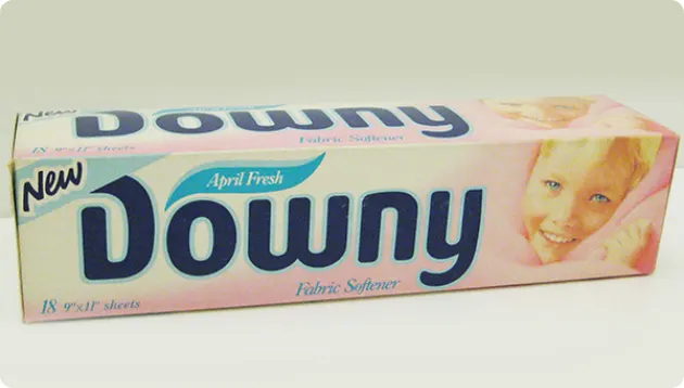Downy April Fresh Fabric Softener Dryer Sheets in 1987
