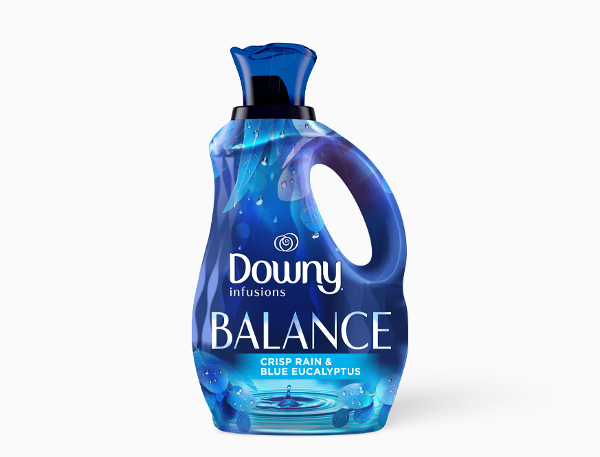 Downy Infusions Crisp Rain and Blue Eucalyptus Softener | Downy