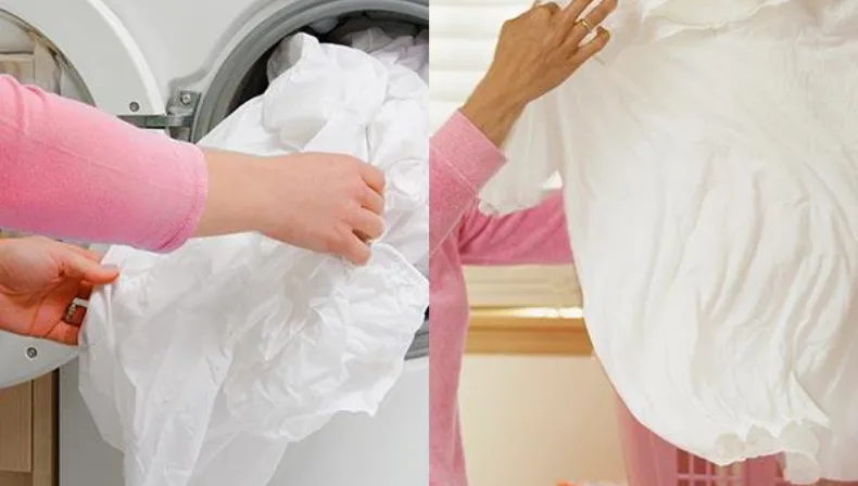 Remove wet clothes from washer as soon as possible