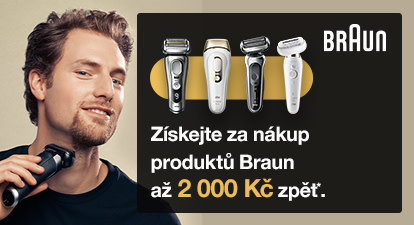 Získejte za nákup výrobků Braun až 2 000 Kč zpět
