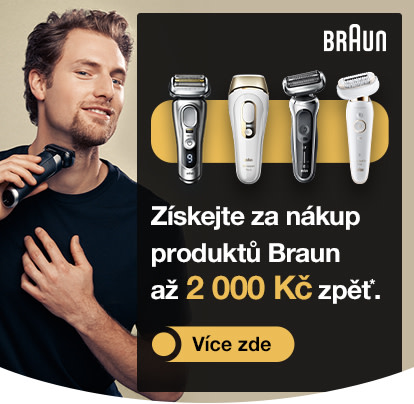 Získejte za nákup výrobků Braun až 2 000 Kč zpět