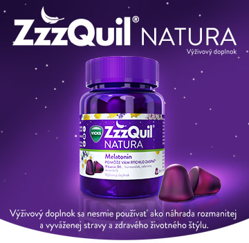 ZzzQuil NATURA - Zaspávajte v harmónii s prírodou  Inovatívna forma želé Výživový doplnok