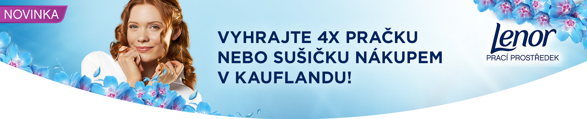 HLOUBKOVĚ HYGIENICKY ČISTÉ A ÚŽASNĚ SVĚŽÍ S PRACÍM PROSTŘEDKEM LENOR