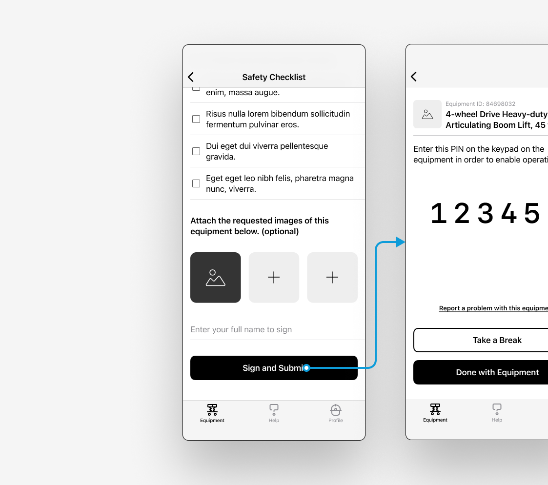 ur app wireframes