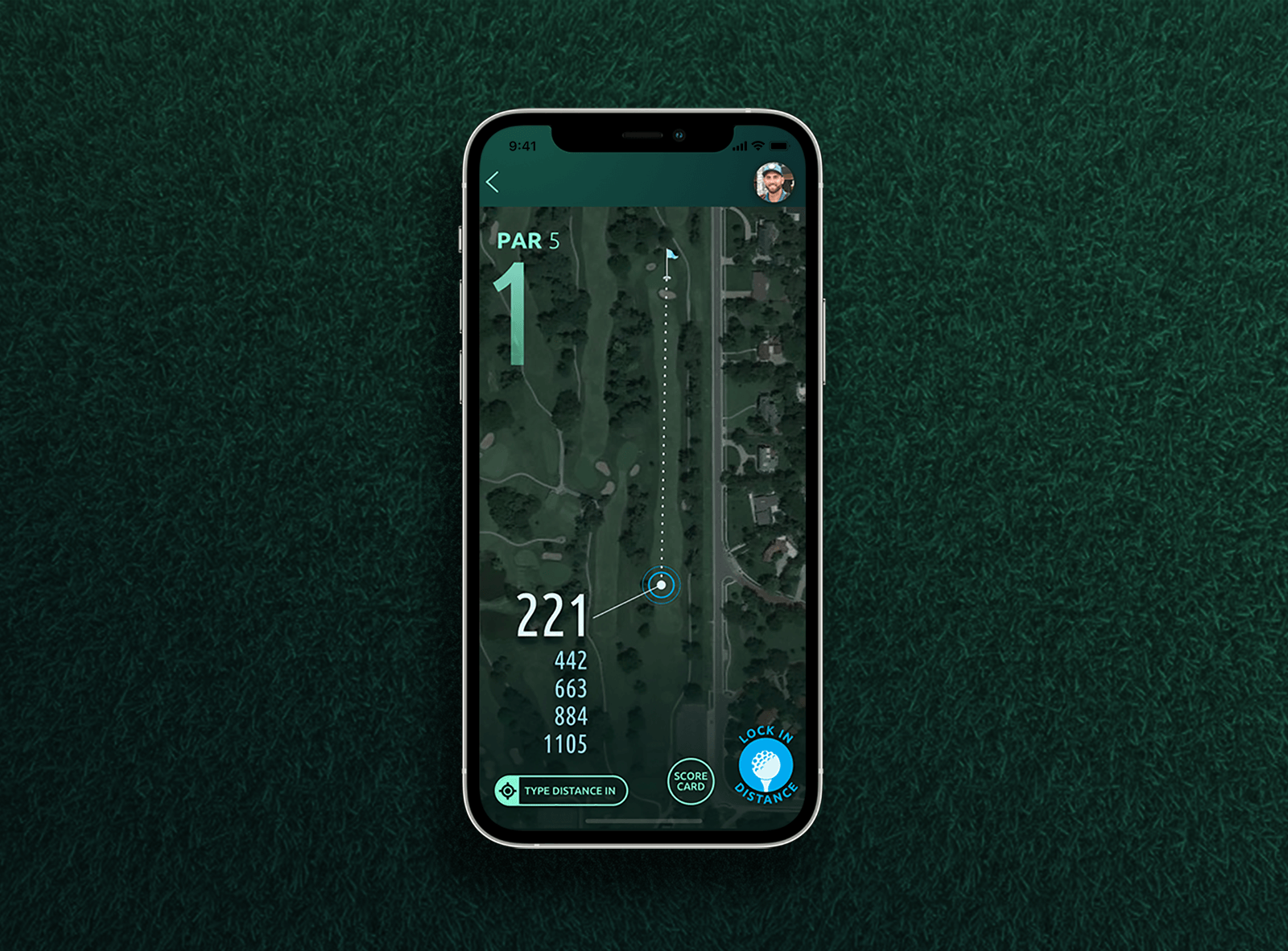 parpoints golf app on grass