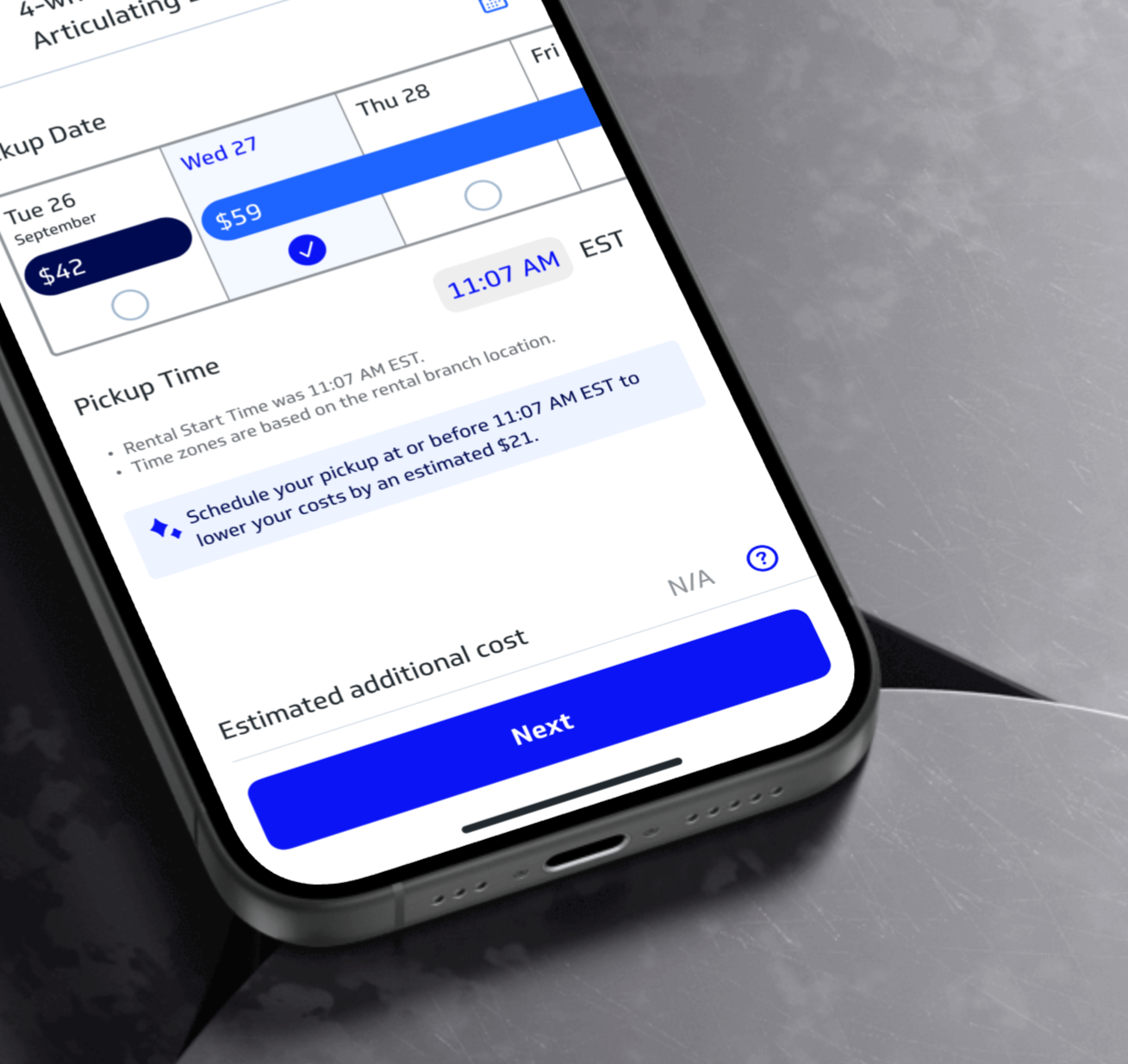 ur app rate calendar