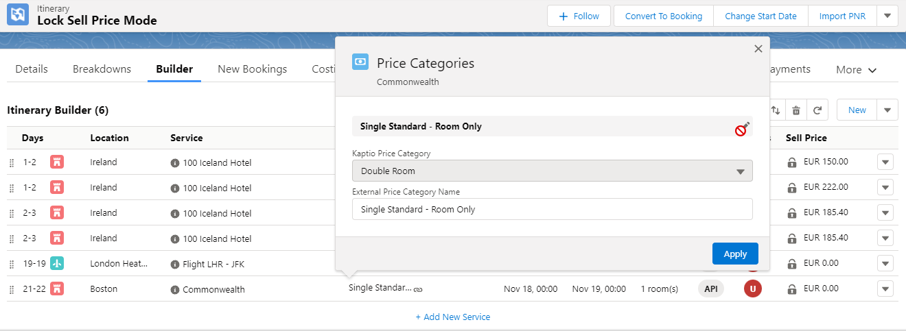 Changing price categories on external service is not allowed when lock sell price mode is enabled