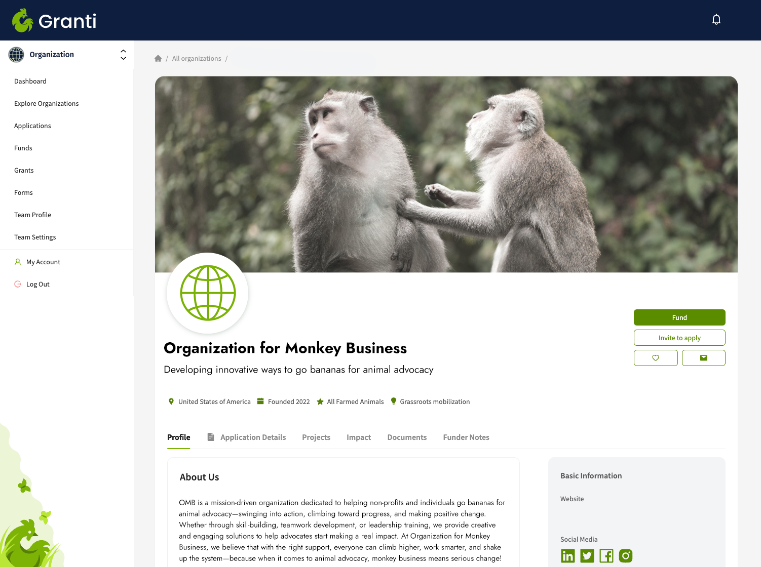 [Blog] Granti V2 Grantee Profile View