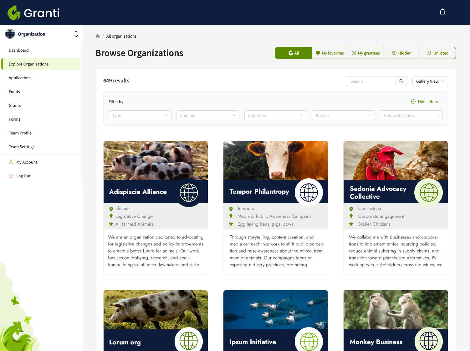 [Blog] Granti V2 Browsing Organizations