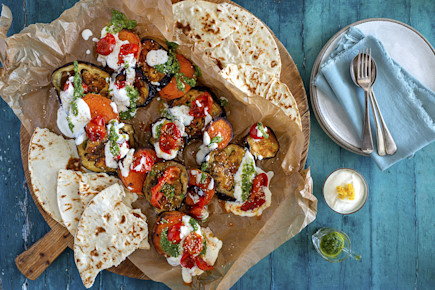 WEBID00316Hero RoastedEggplantandTomatoSaladwithSesameYoghurt-7279fe6f62954fa0bda0dc8b7498a756