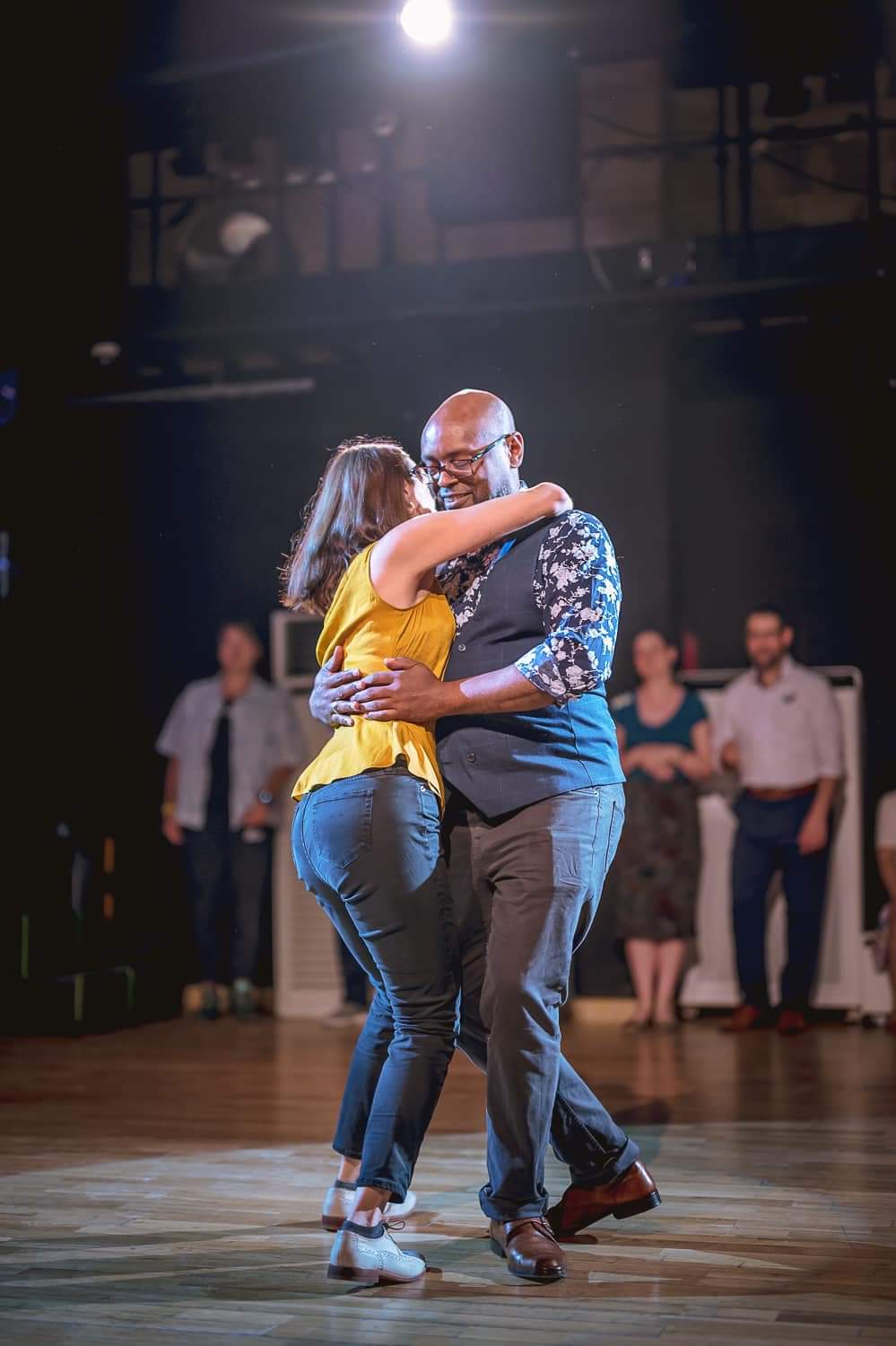 Damon stone performing at an event with Kelsy Stone