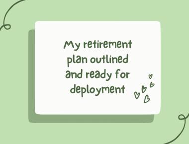 My retirement plan
