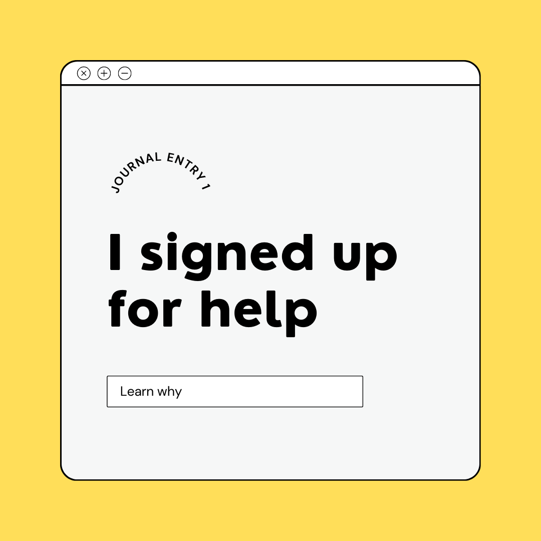 I finally signed up for counselling