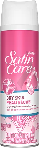 Gillette Venus Satin Care Dry Skin Shave Gel.