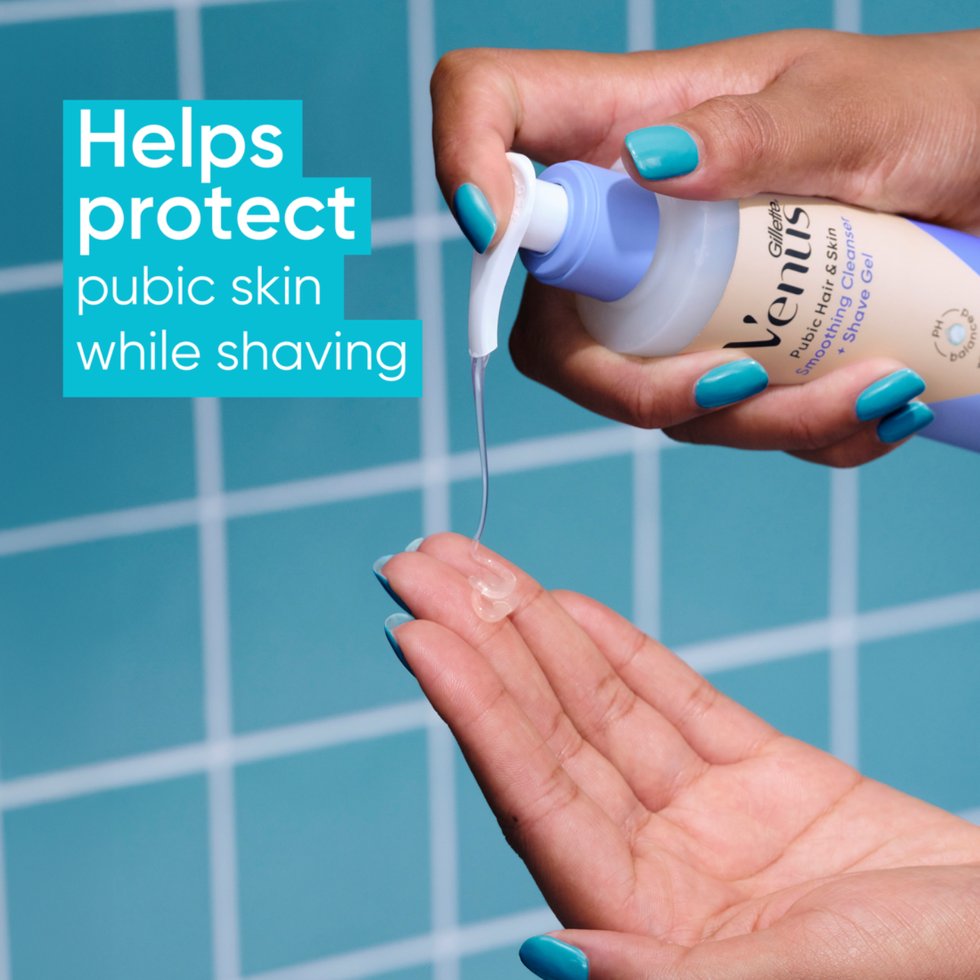 Pubic Hair & Skin Smoothing Cleanser & Shave Gel | Venus US