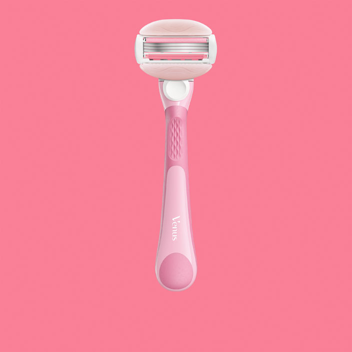 Venus pink ピーリングセット Women's Comfortglide 3 Blade White Tea Razor | Venus US