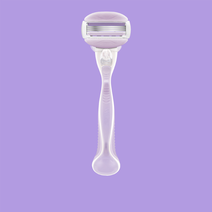 Venus ComfortGlide Freesia Refillable Razor with 3 blades