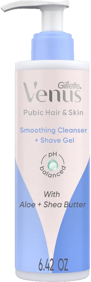 Gillette Venus Peau et Poils Pubiens Nettoyant Lissant et Gel à Raser