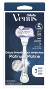 Platinum refillable Gillette Venus razor in packaging
