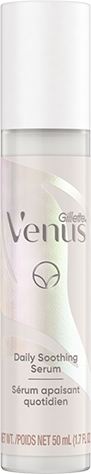 Daily Soothing Serum by Gillette Venus in a bottle.