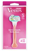 Pink refillable Gillette Venus razor in packaging