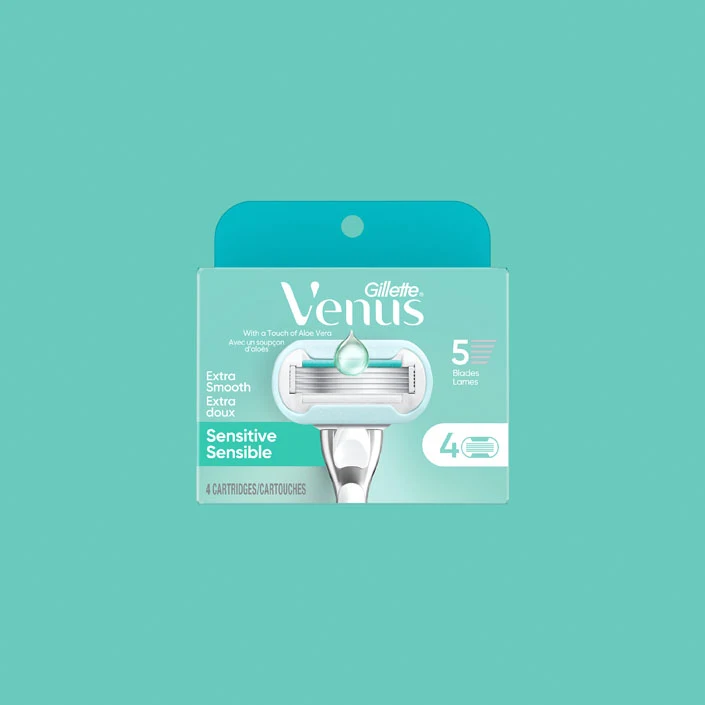Gillette Venus Extra Smooth Sensitive, package of 4