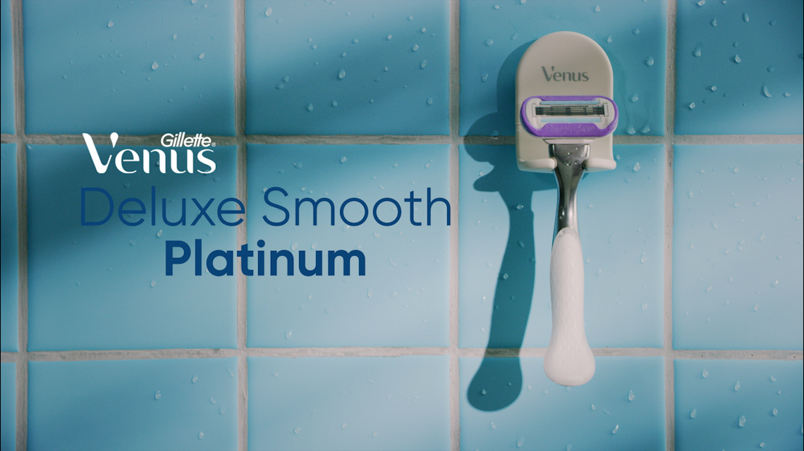Video of Venus by Gillette Deluxe Smooth Swirl Platinum refillable razor